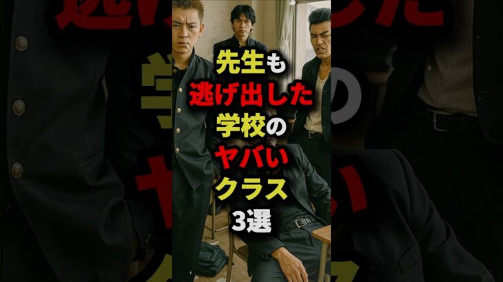 先生も逃げ出した学校のヤバいクラス3選　#都市伝説
