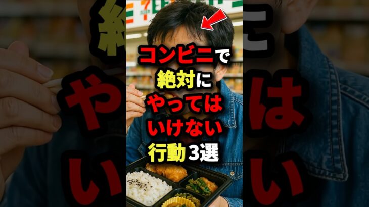 コンビニで絶対にやってはいけない行動3選　#都市伝説