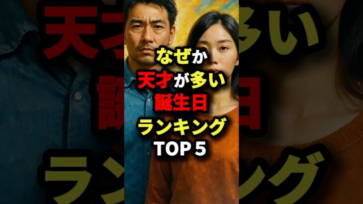 なぜか天才が多い誕生日ランキングTOP5 #都市伝説
