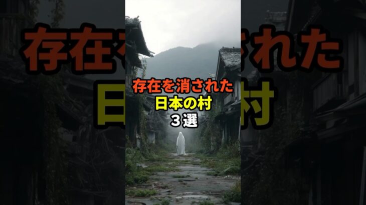 存在を消された日本の村３選 #都市伝説 #雑学 #ホラー #恐怖 #日本