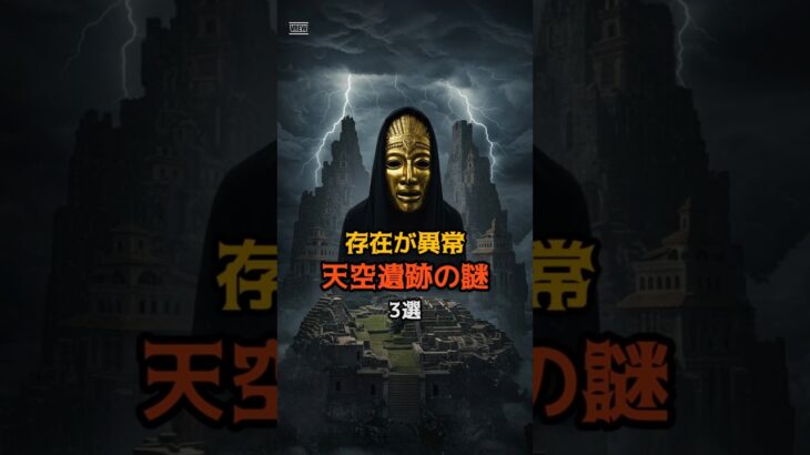 存在が異常天空遺跡の謎3選 #都市伝説 #謎 #不思議 #雑学