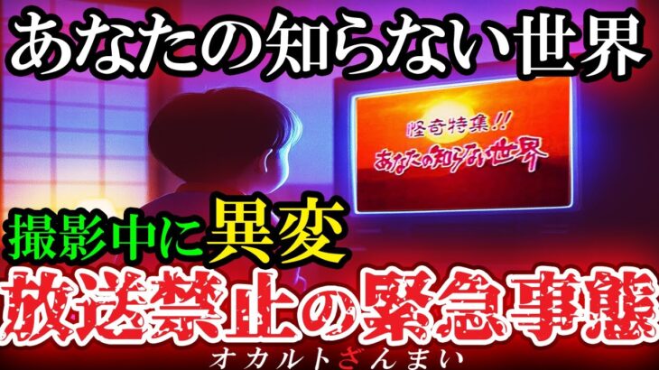 【怖い話】[放送事故]怖すぎて放送できない真相…『あなたの知らない世界』の撮影中に起きた戦慄の心霊現象5選【ゆっくり解説】