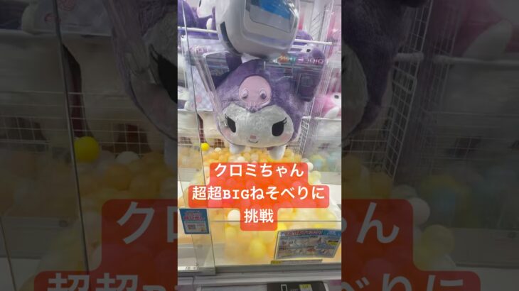2024年 クロミちゃん　超超BIGぬいぐるみ〜ねそべり〜に挑戦 #クレーンゲーム #ufoキャッチャー #クロミ #サンリオ