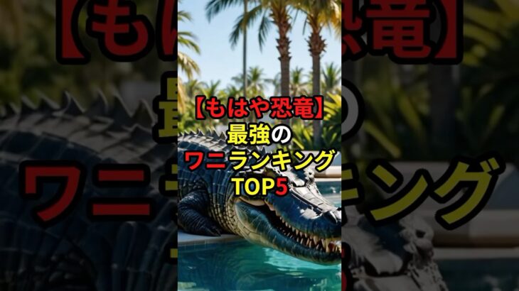 【もはや恐竜】最強のワニランキングTOP5 #都市伝説 #shorts