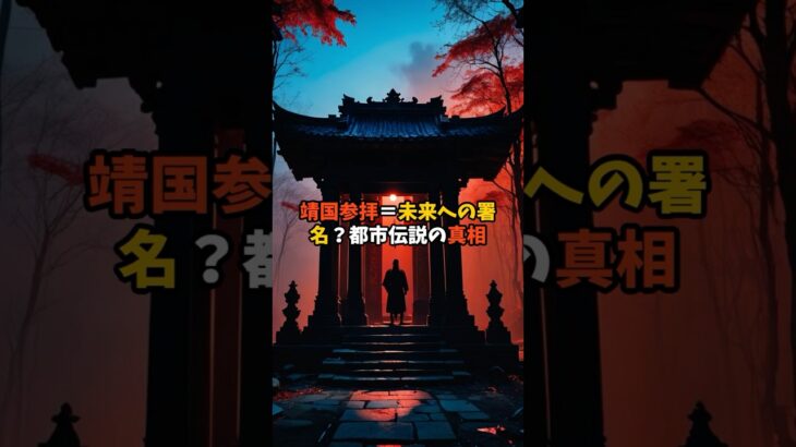 靖国参拝＝未来への署名？都市伝説の真相【オカルト 陰謀論 ミステリー】