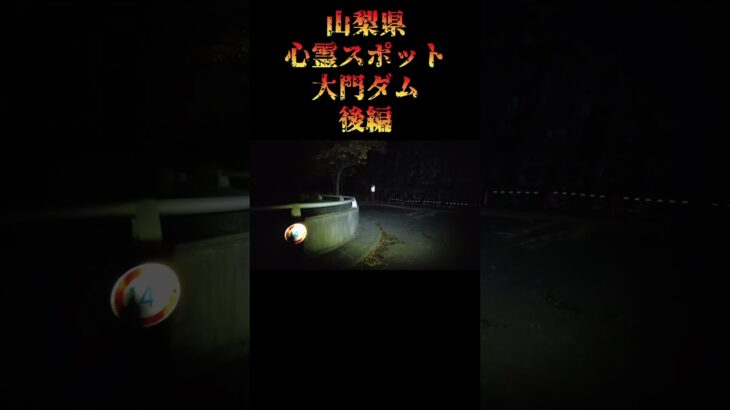 山梨県心霊スポット『大門ダム』後編　 #オカルト #恐怖 #心霊スポット