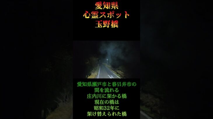 愛知県心霊スポット『岩割瀬神社』＆『玉野橋』 #オカルト #恐怖 #心霊スポット