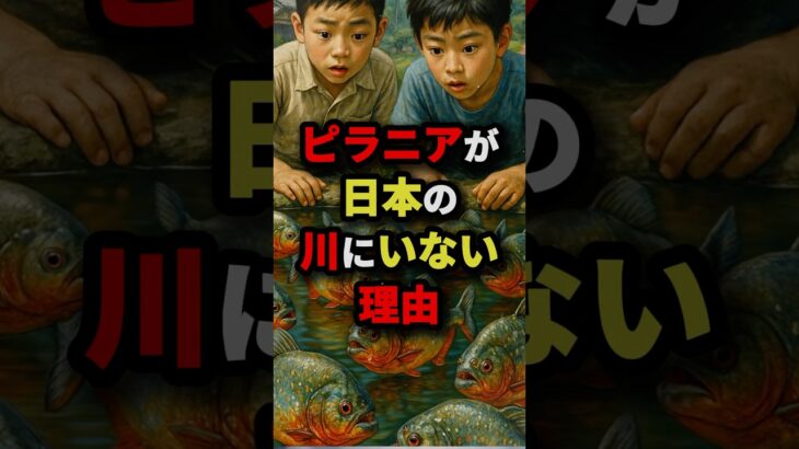 ピラニアが日本の川にいない理由　#都市伝説