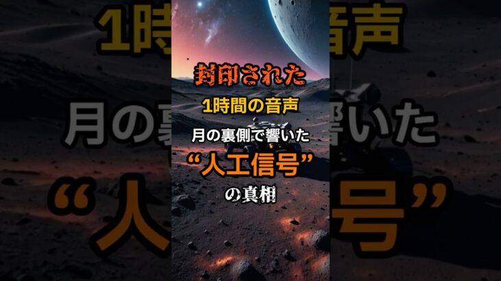 封印された1時間の音声：月の裏側で響いた“人工信号”の真相【 都市伝説 予言 ミステリー スピリチュアル 予知能力 】
