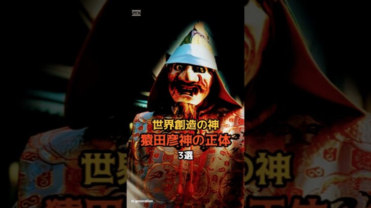 世界創造の神猿田彦神の正体3選 #都市伝説 #謎 #不思議 #雑学
