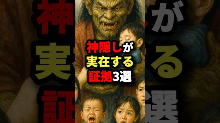 神隠しが実在する証拠3選 #都市伝説