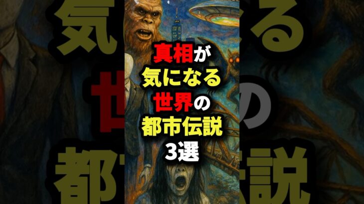 真相が気になる世界の都市伝説3選　#都市伝説