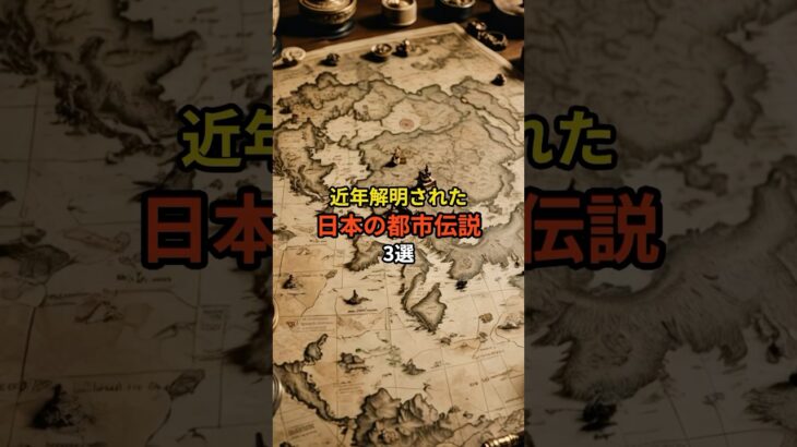 近年解明された日本の都市伝説3選　#都市伝説 #雑学 #shorts