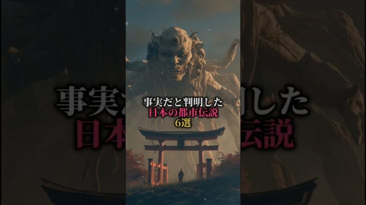 事実だと判明した日本の怖い都市伝説6選#歴史 #雑学#怖い話 #雑学 #都市伝説