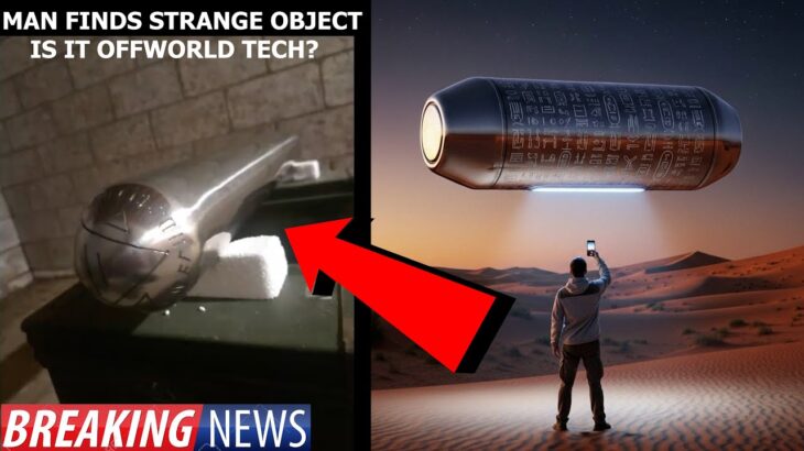 2024年 Metallic UFO with Ancient Hieroglyphs FOUND In the Desert! (CRAZY-VIDEO)