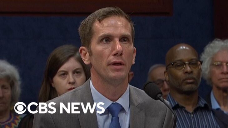 2024年 Watch: Whistleblower recalls “triangle craft” flying near him during UFO hearing