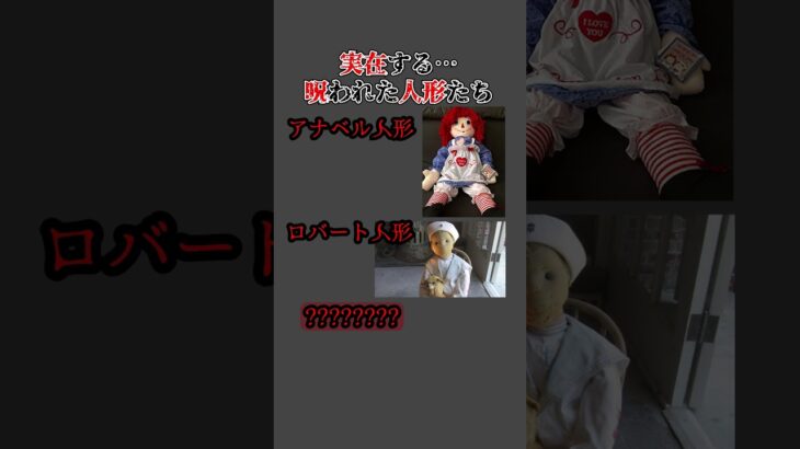 世界に実在する”呪い人形”たち… #ホラー #恐怖 #オカルト #shorts