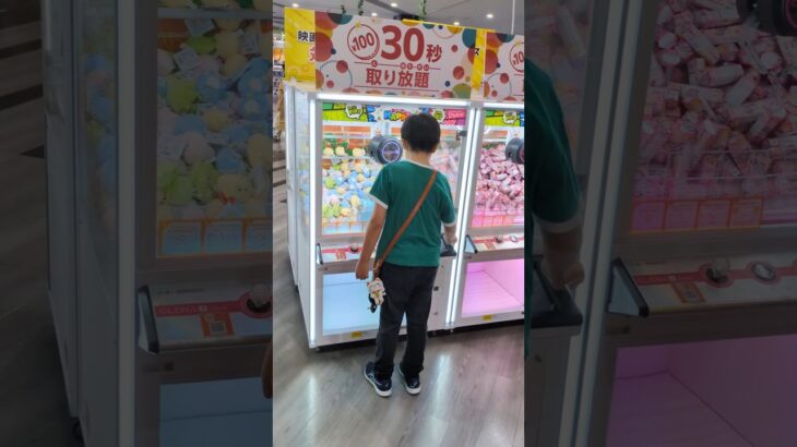 2024年 【クレーンゲーム】少年がufoキャッチャーでぬいぐるみゲット!! #クレーンゲーム #shorts #ufoキャッチャー