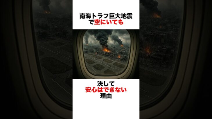 【南海トラフ】空に逃げ場は無い。#都市伝説 #雑学