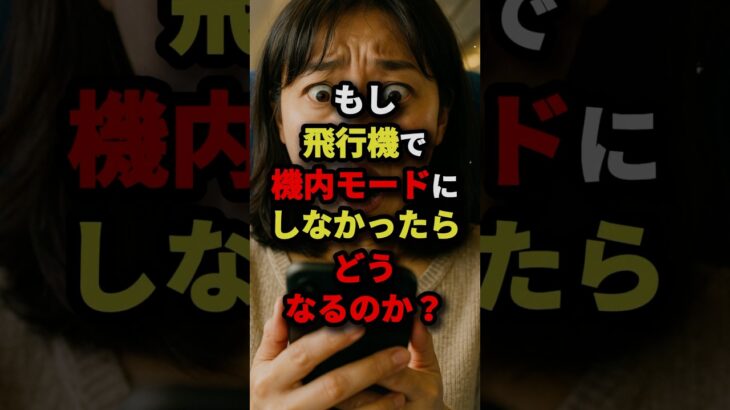 もし飛行機で機内モードにしなかったらどうなるのか？ #都市伝説