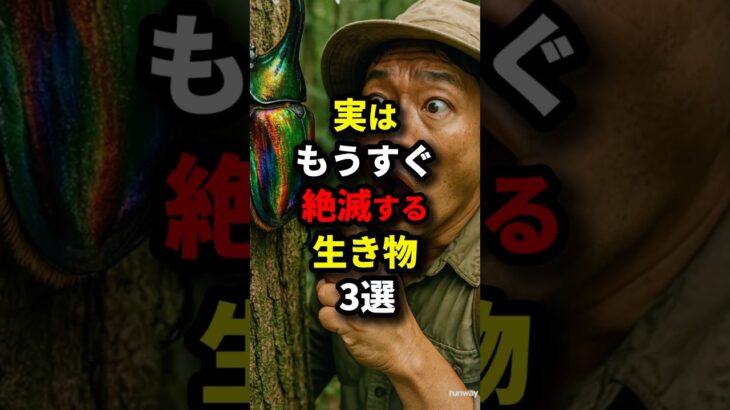 実はもうすぐ絶滅する生き物3選 #都市伝説