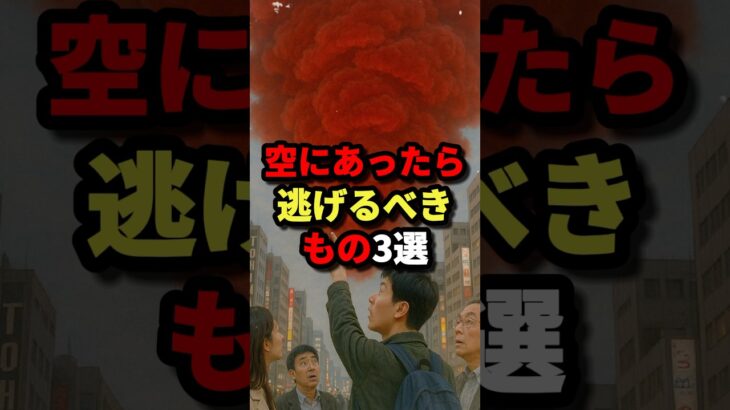 空にあったら逃げるべきもの3選 #都市伝説