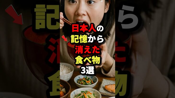 日本人の記憶から消えた食べ物3選 #都市伝説
