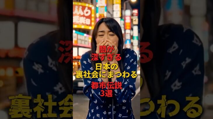 【闇が深すぎる】日本の裏社会にまつわる都市伝説3選
