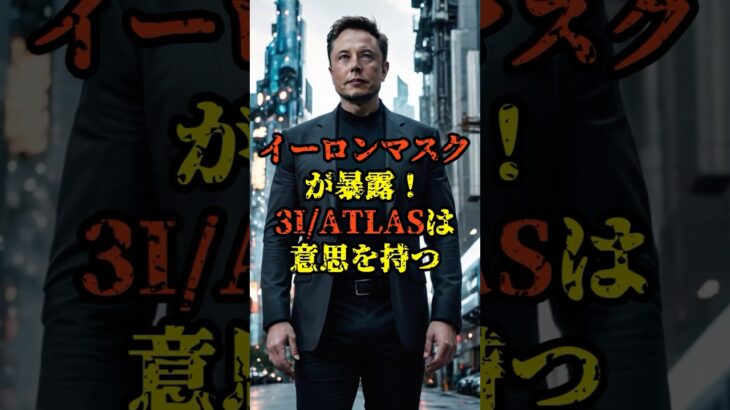 イーロン・マスクが暴露！3I/ATLASは意思を持つ【 都市伝説 予言 予知能力 】