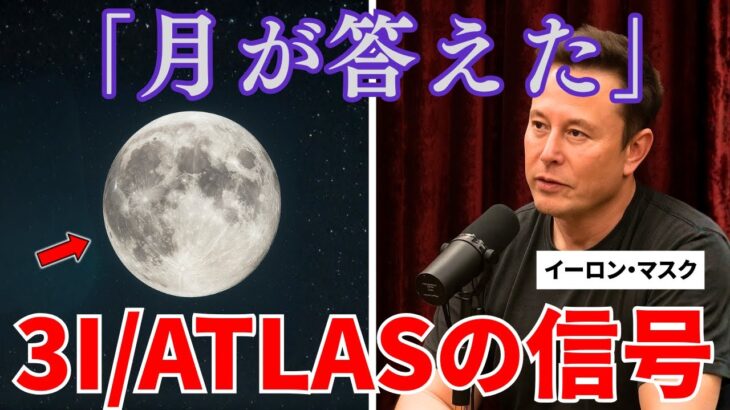 イーロン・マスク「3I/ATLASが月へ信号を送信…そして月が応答！」NASAが隠す真実とは【都市伝説 ミステリー】