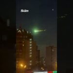 2024年 Watch moment mysterious giant green fireball UFO streaks over Moscow #russia #ukraine