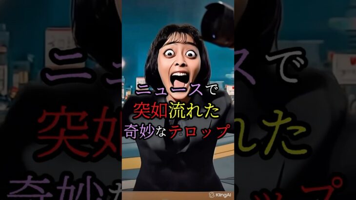 ニュース番組で突如流れた奇妙なテロップ #都市伝説 #雑学 #怖い話 #shorts