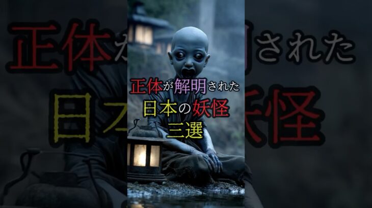 正体が解明された日本の妖怪三選 #都市伝説 #日本 #怖い話 #shorts
