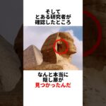 スフィンクスの隠し扉 #都市伝説 #雑学