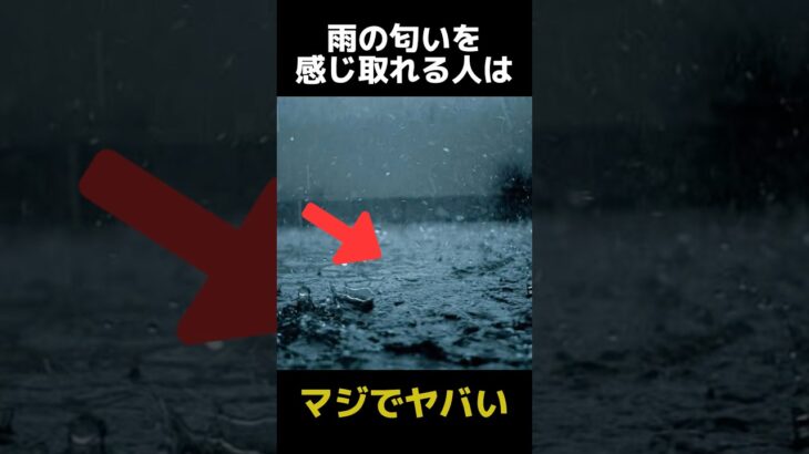 雨の匂いを感じ取れる人の都市伝説に関する雑学