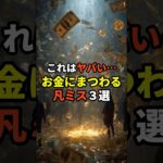 これはヤバい…お金にまつわる凡ミス3選 #都市伝説 #お金 #失敗 #雑学