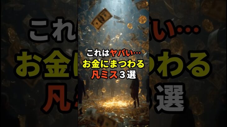 これはヤバい…お金にまつわる凡ミス３選 #都市伝説 #お金 #失敗 #雑学
