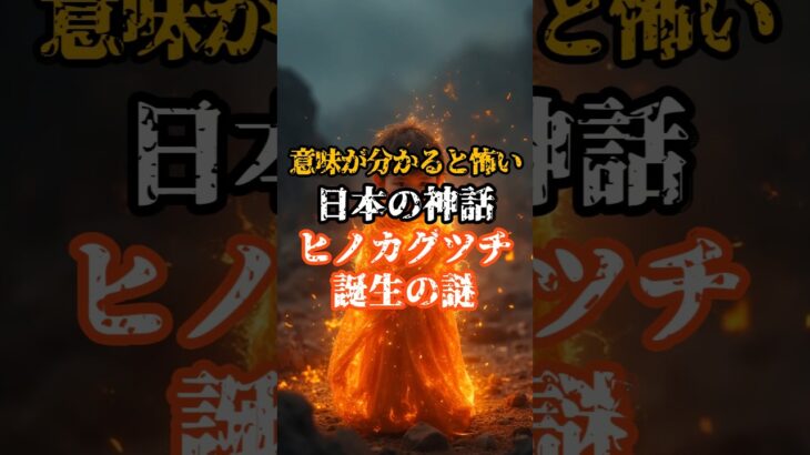【意味が分かると怖い】日本の神話『ヒノカグツチ誕生の謎』#都市伝説 #オカルト #日本 #神話 #怖い話 #歴史 #雑学