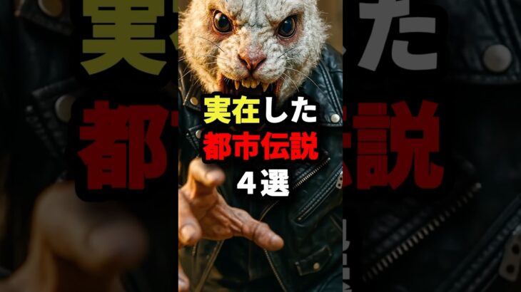 実在した都市伝説3選 #都市伝説