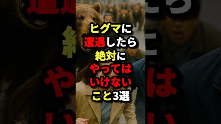 ヒグマに遭遇したら絶対にやってはいけないこと3選 #都市伝説