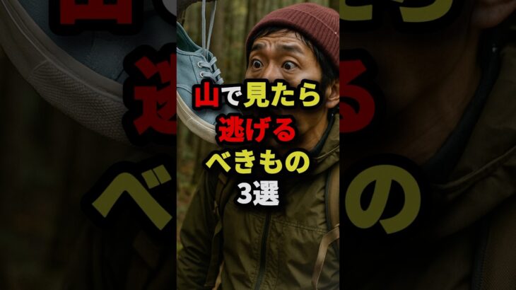 山で見たら逃げるべきもの3選 #都市伝説