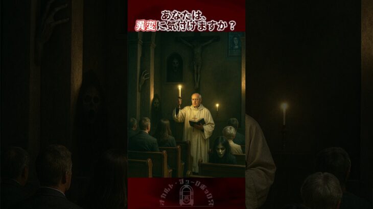 【怖い絵】「教会」……3箇所ゆっくりと変異します｜#オカルトサーチ #shorts #ホラー #間違い探し