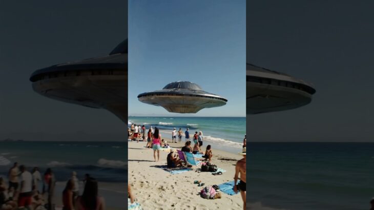 2024年 Chrome UFO Skims the Ocean Like It’s Surfing — Real Beach Footage #ufo #ufos #uap #uaps #ovni