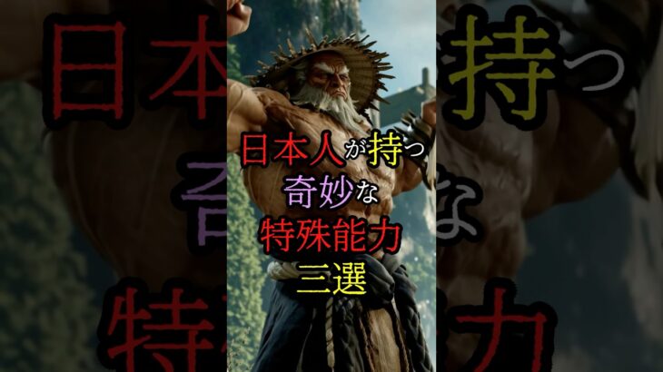 日本人が持つ奇妙な特殊能力、三選 #都市伝説 #日本 #雑学 #shorts