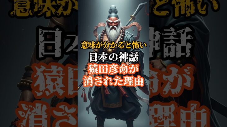 【意味が分かると怖い】日本の神話『猿田彦命が消された理由』#都市伝説 #オカルト #日本 #神話 #怖い話 #歴史 #雑学